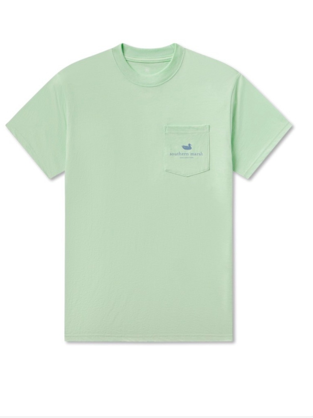Southern Marsh Men’s Duck Camo Logo Pocket T-Shirt XL Mint Green NWOT